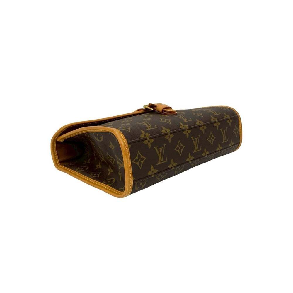 LOUIS VUITTON Authentic Brown Monogram Leather Shoulder Bag - Picture 7 of 10